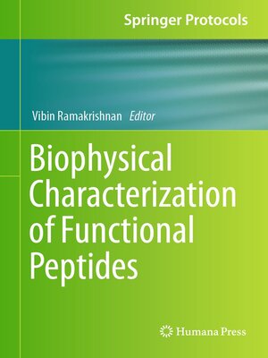 cover image of Biophysical Characterization of Functional Peptides